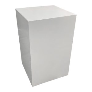 White plinth