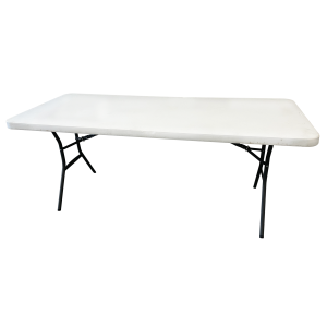 Trestle table (white plastic)