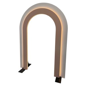 Illuminated white arch