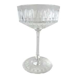 Cut glass champagne flute
