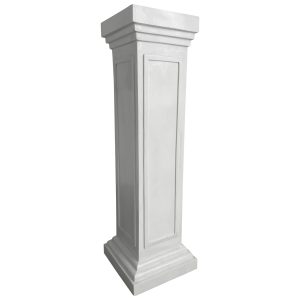 White pedestal